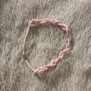 Soft Pink Twist Beaded Bracelet